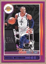 2021-22 Hoops Purple #90 Russell Westbrook Los Angeles Lakers - £1.48 GBP