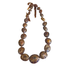 da Hawaiian Store Genuine Opihi Limpet Shell Lei Necklace - £23.63 GBP