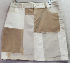 Pilcro and the Letterpress Skirt Womens Size 28 Multi Cotton Flat Front Pockets - £20.31 GBP