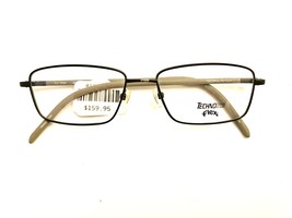 Technolite Flex Eyeglass Frames TLF 7000 Black/ Gray Rectangular 54-16-145 - $34.65