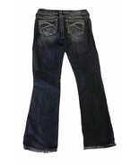 Womens Silver Jeans Sz Small Mid Rise Suki Surplus Flap Pocket Bootcut - $31.04 CAD