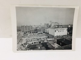 Vintage Real Photo View Quaker Oats Factory Parking Lot Smoke Pollution B&amp;W US - £60.10 GBP