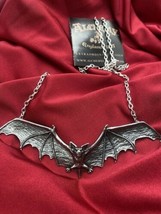 Alchemy England Gothic P121 Gothic Bat Pendant Wing Necklace IN HAND - $42.99