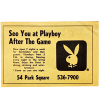 1971 Boston Playboy Club Hotel Advertisement Bar Lounge Park Square DWF21 - $41.14 CAD