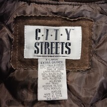 City Streets RN#93677 Men's Brown Full Zip Genuine Leather Jacket Pocket Size XL image 3
