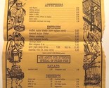 The Mariner Restaurant Atop The Barge Menu Fell St Baltimore Maryland 1976 - $21.75
