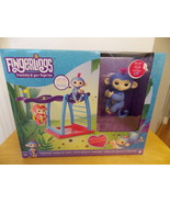 Fingerlings Liv Blue/Purple Hair Interactive Baby Monkey Bar Playset - £43.28 GBP
