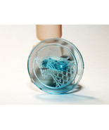 BNP Round Clear Blue Ice Wolf Shield For Knight Minifigure Toys Gift - $4.87