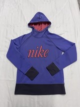 Nike Therma-Fit Hoodie Hooded Sweatshirt Size Women’s Medium. Purple Pink - £10.27 GBP