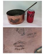 Design Store France Copper Sauce Pan Tin Lined 7 Inch Diameter 3.5 Inch ... - $2,266.93 MXN