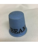 Vintage Advertising Blue Plastic Sewing Thimble Jim Beam Worlds Finest B... - $225.80 MXN