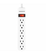 Monster Just Power It Up 2.5 ft. L 6 outlets Power Strip White - $528.22 MXN