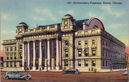 Northwestern Passenger Station Chicago IL Postcard PC251 - £3.98 GBP