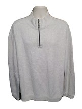 Tommy Bahama Adult Cream &amp; Gray 2XL Reversible Sweater Jersey - £23.35 GBP