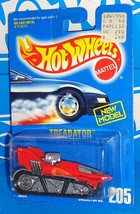 Hot Wheels 1990s Mainline #205 Treadator Red Factory Production Wheels Error - £8.20 GBP