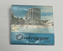 Outrigger Hotel Waikiki Beach Hawaii Matchbook Unstruck - £7.39 GBP