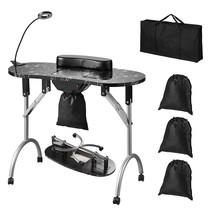 VEVOR Portable Manicure Table, Foldable Nail Table with Electric Dust Co... - £130.63 GBP