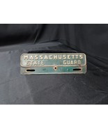 1940s 50s Massachusetts State Guard Military License Plate Town Topper O... - $137.13 CAD