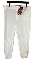 Vintage Baseball Pants Bike Size Large White USA Mens Athletic Sweapants 90s - £8.40 GBP