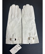 NWT Vintage Italian Leather Gloves Amedeo Perrone White Dress Gloves Siz... - $110.77 CAD