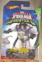 2016 Hot Wheels Marvel Ultimate Spider-Man vs Sinister 6 WHAT-4-2 Black w/Pr5 Sp - £9.77 GBP