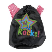 Little Miss Matched 16&quot; Doll Rock N Roll Black Backpack Bag Accessory To... - £3.94 GBP