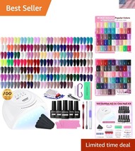 Complete Gel Nail Polish Set with 95 Colors &amp; Smart Nail Lamp - Perfect ... - $60.00
