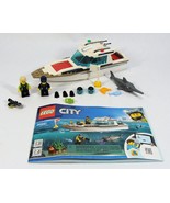 LEGO CITY #60221 HARBOR SET DIVING YACHT 99.9% COMPLETE! - $27.34 CAD