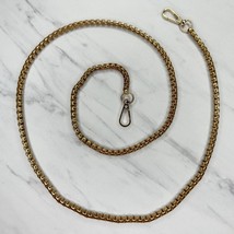 Gold Tone Box Chain Link Purse Handbag Bag Replacement Strap - $16.82