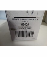 FASCO H240A Definite Purpose Contactor (2 Pole, 40A, 24 VAC) NEW - $19.80