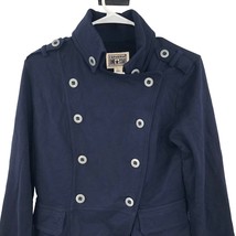 NWT Converse Womens Brigette Federal Blue Jacket Size Large Pea Coat - $64.34