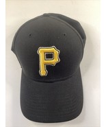 New Era Pittsburgh Pirates Hat Med/Large FlexFit 39Thirty Black - £10.26 GBP