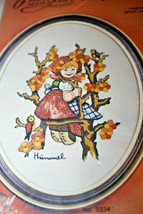 Paragon 0234 Apple Tree Girl Hummel Stitchery NeedleCraft Kit 9" x 12" - $19.56