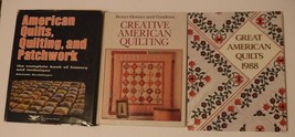 American Quilts Book lot of 3 American Quilts, Quilting, and Patchwork + 2 more - £14.61 GBP