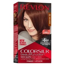 Revlon ColorSilk Beautiful Color ~ 31 Dark Auburn ~ Permanent Hair Dye - £11.77 GBP