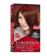 Revlon ColorSilk Beautiful Color ~ 31 Dark Auburn ~ Permanent Hair Dye - $284.83 MXN