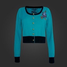 Otto &amp; Victoria Otto Octopus Teal 100% Cotton Cropped Cardigan S, M, L, ... - £19.74 GBP