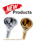 TUBA MOUTH PIECE GOLD OR SILVER COLUMBIA BRAND 18 SP, 18 GP, QUALITY SOUND - $42.00+