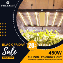  FD4500 450W LED Plant Lamp for Hydroponics Full Spectrum Indoor Veg Flo... - £247.32 GBP