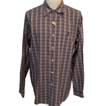 Ralph Lauren Classic Fit Dress Shirt Purple/Green Plaid XL - £11.34 GBP