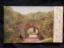 Vtg 1909 Postcard Central Park Bridge, New York City, Manhattan - £3.93 GBP