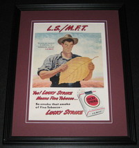 1947 Lucky Strike Cigarettes ORIGINAL Framed Advertisement 11x14 - $59.39