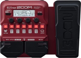 Zoom B1X Four Bass Multi-Effects Processor With Expression Pedal, 70 Bui... - £122.65 GBP