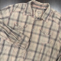 Guess Jeans Vintage 1981 Western Plaid Shirt XL Long Sleeve Snap Button - $23.99