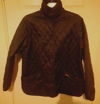 Barbour Black Quilted Jacket, Size UK 18 - $60.99