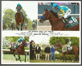 2015 - AMERICAN PHAROAH - 4 Photo Arkansas Derby Composite - 10&quot; x 8&quot; - £14.95 GBP