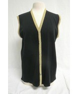 Awina Black Sleeveless Sweater Top Size Small - $20.75