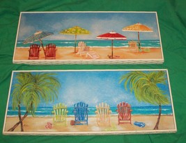 PULLEN ART OIL PAINTING TROPICAL DECOR WATER FRONT SANDY BEACH PARADISE ... - £47.54 GBP