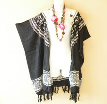 CB688 Cardigan Duster Kaftan Open Front Plus Hippy Jacket Cover up Top -... - $24.90