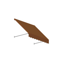 3.38 ft. Santa Fe Twisted Rope Arm Window &amp; Entry Awning, Terra Cotta - ... - $818.44